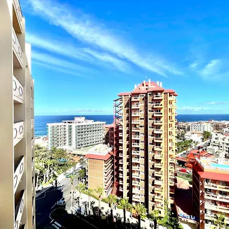 Apartment Overlooking The Atlantic Ocean From The Balcony In Puerto De La Cruz